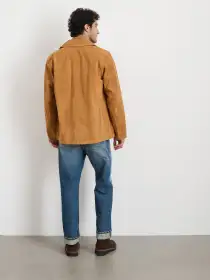 Owen Barry x Alex Mill Work Jacket in Suede(Tan,XS/SM)