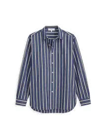 Easy Shirt In Navy Multi Stripe
