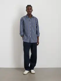 Easy Shirt In Navy Multi Stripe(Dark Navy,XS)