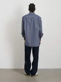 Easy Shirt In Navy Multi Stripe(Dark Navy,XS)
