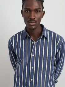 Easy Shirt In Navy Multi Stripe(Dark Navy,XS)