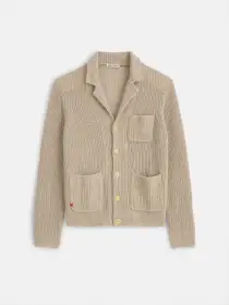 Mitchell Cardigan In Linen Cotton