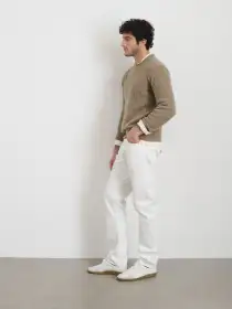 Jordan Cashmere Sweater in  Marled Cashmere(Marled Desert,XXS)