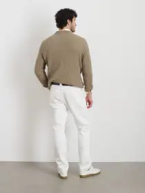 Jordan Cashmere Sweater in  Marled Cashmere(Marled Desert,XXS)