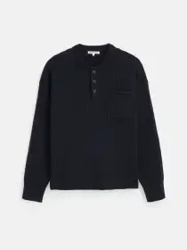 Sawyer Ribbed Henley Sweater