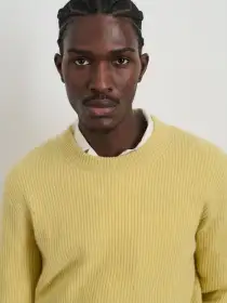 Jordan Sweater in Lightweight Cashmere(Heather Field,XXS)