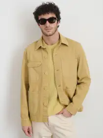 Garment Dyed Work Jacket in Recycled Denim(Beeswax,XS)