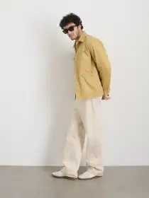 Garment Dyed Work Jacket in Recycled Denim(Beeswax,XS)