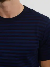 OMNIGOD x Alex Mill Bold Stripe Tee(Deep Indigo,SM)