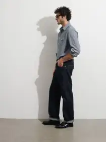 OMNIGOD x Alex Mill Relaxed Straight in Raw Selvedge(Raw Indigo,28)