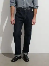 OMNIGOD x Alex Mill Relaxed Straight in Raw Selvedge(Raw Indigo,28)