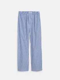 Schostal x Alex Mill Striped Long Sleeve Pajama Set(Navy Stripe,40)