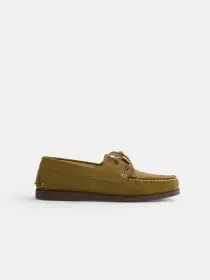 Sesa x Alex Mill Tampa Boat Shoe Brother(Olive,40)