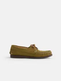 Sesa x Alex Mill Tampa Boat Shoe Sister(Olive,36)