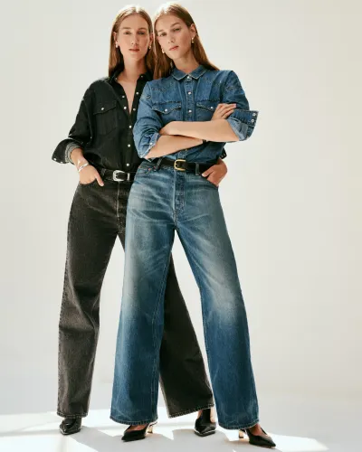 Alek Relaxed Wide Leg Jean(Seattle Black Wash,24)