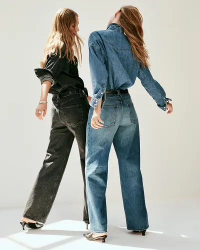 Alek Relaxed Wide Leg Jean(Paris Medium Wash,24)