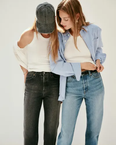 Carla High Rise Straight Jean(Vintage Light Wash,24)
