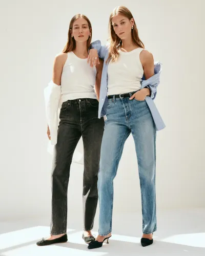Carla High Rise Straight Jean(Vintage Light Wash,24)