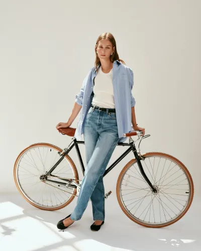 Carla High Rise Straight Jean(Vintage Light Wash,24)