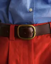 Maximum Henry Wide Oval Belt(Oxblood,28)