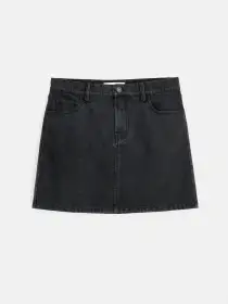 Andie Mini Skirt In Black Denim