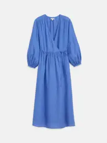 Lauren Wrap Dress In Linen