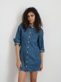 Marissa Shirtdress in Light Weight Denim(Daikanyama Wash,XS)