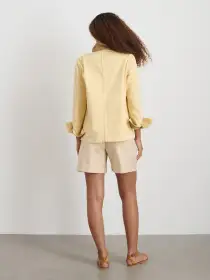 Britt Work Jacket in Herringbone(Butter,XS)