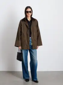 Chiltern Street Jacket In Waxed Cotton(Brown,XXS)