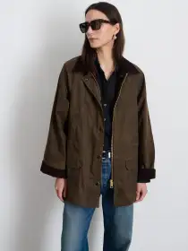 Chiltern Street Jacket In Waxed Cotton(Brown,XXS)