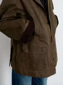 Chiltern Street Jacket In Waxed Cotton(Brown,XXS)