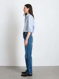 Val Shirt in Poplin(Calm Blue,XXS)