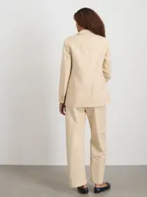Soho Pant In Cotton Linen(Tan,2)