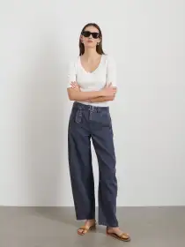 9th Street Pant in Cotton Twill(Navy,2)