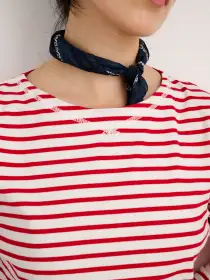 Cotton Bandana(Navy/White,O/S)