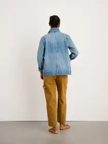 Britt Work Jacket in Denim(Vintage Wash,XXS)
