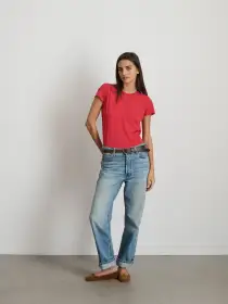 Prospect Tee in Cotton Jersey(Cardinal,XS)