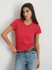 Prospect Tee in Cotton Jersey(Cardinal,XS)