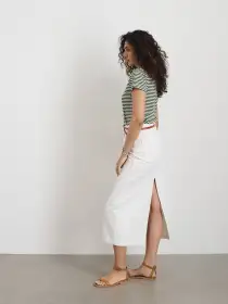 Prospect Tee in Stripe(Green/White,XS)