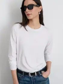 Long-Sleeve Prospect Tee(White,XS)