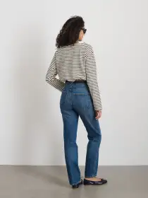 Emily Tee in Stripe(Natural/Black,XS)