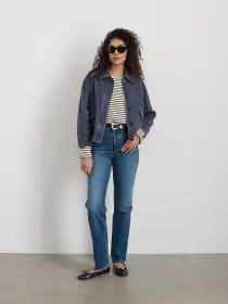 9th Street Jacket in Cotton Twill(Navy,XS)