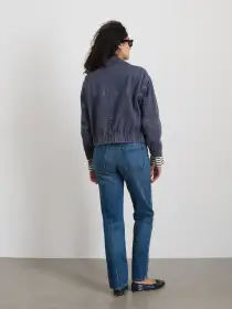 9th Street Jacket in Cotton Twill(Navy,XS)