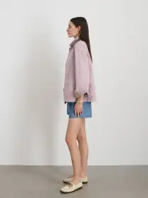 Britt Work Jacket in Herringbone(Thistle,XS)