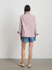 Britt Work Jacket in Herringbone(Thistle,XS)