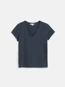 Elliott V Neck Tee in Cotton