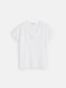 Elliott V Neck Tee in Cotton