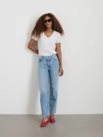 Jane Mid Rise Straight Jean(Kyoto Wash,24)