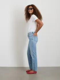 Jane Mid Rise Straight Jean(Kyoto Wash,24)