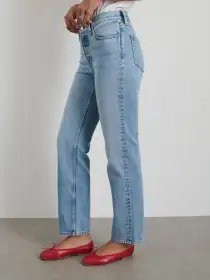 Jane Mid Rise Straight Jean(Kyoto Wash,24)